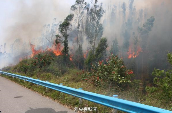 廣西一運(yùn)鈔車起火-11箱鈔票被燒2