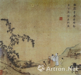 書(shū)畫(huà)收藏與鑒賞：馬遠(yuǎn)《月下把杯圖》 