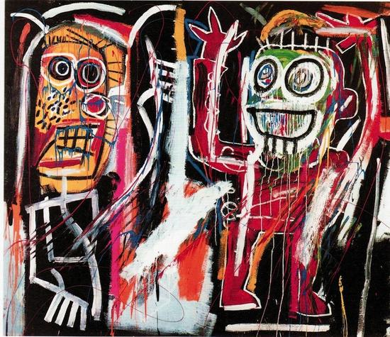 讓-米歇爾·巴斯奎特（Jean-Michel Basquiat），《Dustheads》，1982 圖片：Courtesy Christie`s