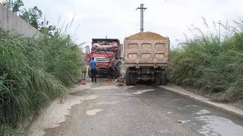 2輛巨無(wú)霸卡車(chē)迎頭相撞 司機(jī)1個(gè)動(dòng)作救2條命