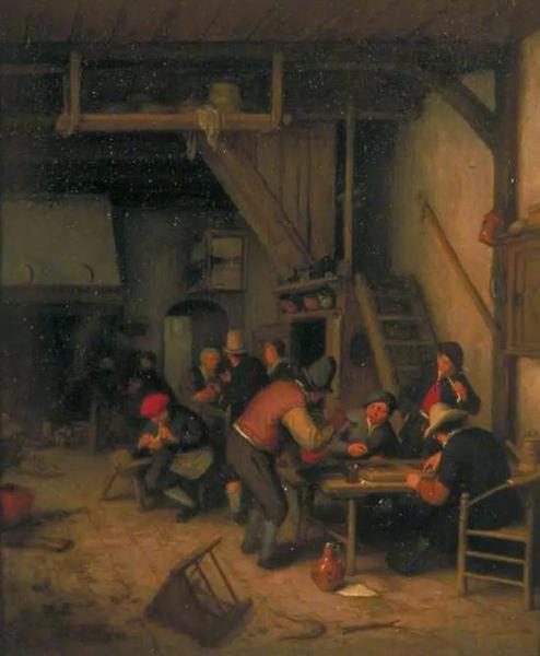 Tavern with Tric-Trac or Backgammon Players， 1669–1674