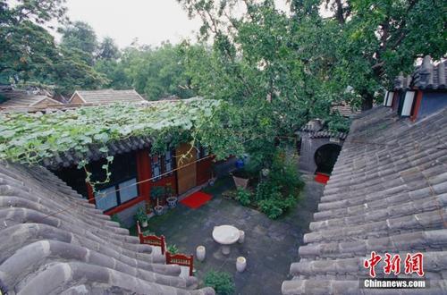 資料圖：護國寺街的四合院。王文波 攝 圖片來源：ctpphoto