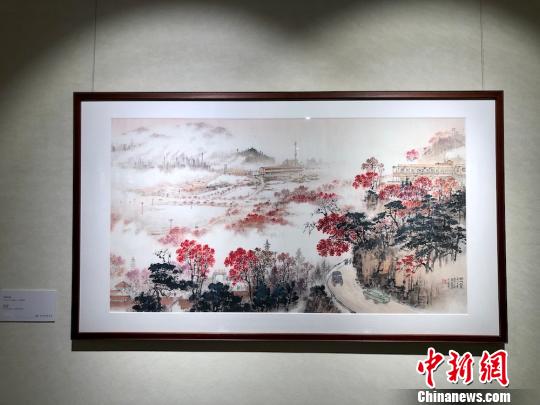 藝術(shù)館中，有錢松喦家屬授權(quán)復(fù)制的作品100多幅?！O權(quán) 攝